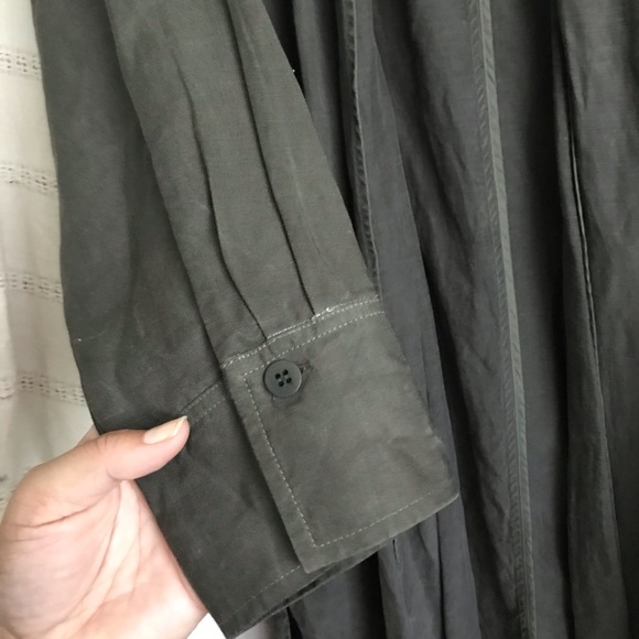 Eileen Fisher Tencel oversized long jacket Duster - Picture 9 of 13